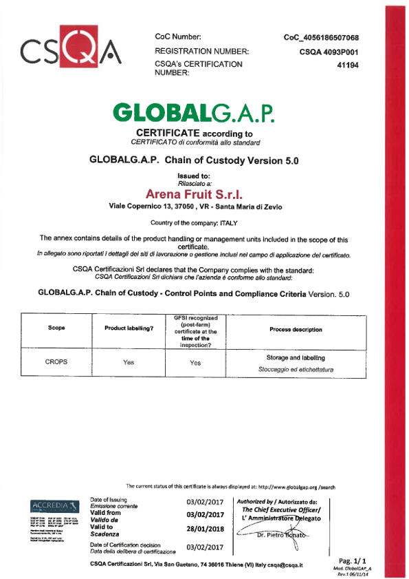 GLOBAL GAP ARENA 28.01.18